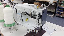 CONSEW P2339 Double Needle Walking Foot Sewing Machine for Leather, Vinyl NEW