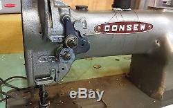 CONSEW WALKING FOOT leather upholstery table, motor, INDUSTRIAL SEWING MACHINE