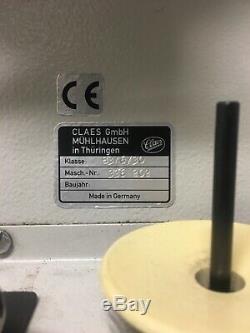 Claes industrial sewing machine. Claes Long Arm Patches, Shoe Repair, equipment