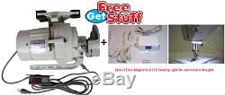 Clutch Motor Industrial Sewing Machine Low Speed 1/2 HP 1750 RPM + Free Led Lamp