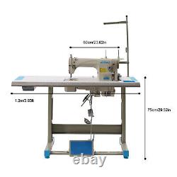 Commercial Industrial Sewing Machine with Table + Motor +Stand Adjustable Speed