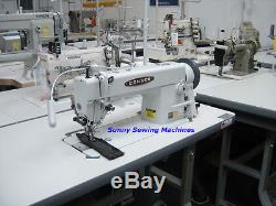 Consew 205RB-1 Walking Foot Sewing Machine for Leather with Large Bobbin & Servo