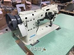 Consew 206RB-5 Industrial Sewing Machine With American Made Wood Green Top Table