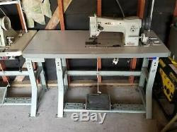 Consew 206RB-5 Industrial Wslking Foot Sewing Machine with Table as nd Servo Motor