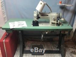 Consew 206RB-5 Industrial walking foot Sewing Machine with table with clutch motor