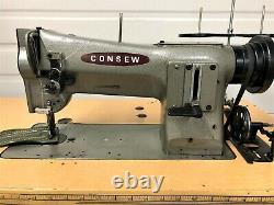 Consew 206-rb Walking Foot Large Bobbin 110v Servo Industrial Sewing Machine