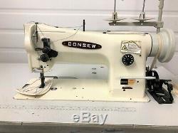 Consew 206rb-4 Walking Foot Big Bobbin 110v Leather Industrial Sewing Machine