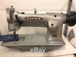 Consew 225 Walking Foot Leather /upholstery Industrial Sewing Machine