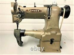 Consew 227r Cylinder Bed Walking Foot Reverse 110 Volt Industrial Sewing Machine