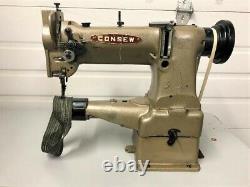 Consew 227r Cylinder Bed Walking Foot Reverse 110 Volt Industrial Sewing Machine