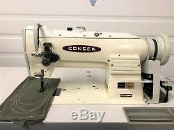 Consew 255rb-2 Walking Foot Big Bobbin +rev 110v Servo Industrial Sewing Machine