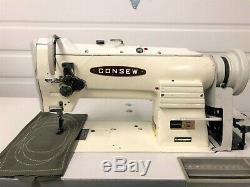 Consew 255rb-2 Walking Foot Big Bobbin +rev 110v Servo Industrial Sewing Machine