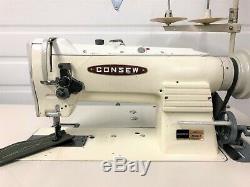 Consew 255rb-2 Walking Foot Big Bobbin +reverse 110v Industrial Sewing Machine