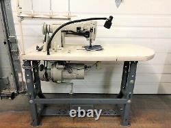 Consew 339rb-3 Two Needle 1/2 Walking Foot Rev 110v Industrial Sewing Machine