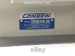 Consew 7360r-2ss New Single Needle Sewing Machine New Complete & Servo Motor