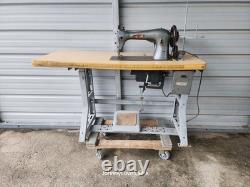 Consew Commercial Sewing Machine On Industrial Base Complete Works Ready2Use