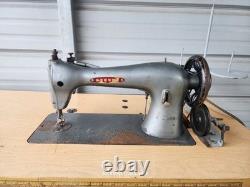 Consew Commercial Sewing Machine On Industrial Base Complete Works Ready2Use