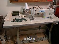 Consew P1206RB Walking Foot Leather and Upholstery Sewing Machine WithLOTS of Xtra