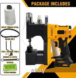Cordless Bag Sewing Machine Industrial Bag Closer with Automatic Thread Cutting