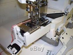 Cover stitch industrial sewing machine top and bottom with cylinder bed, servo