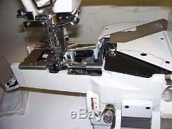 Cover stitch industrial sewing machine top and bottom with cylinder bed, servo