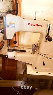 CowBoy CB-3200 Single Needle Lockstitch Industrial Sewing Machine with Table