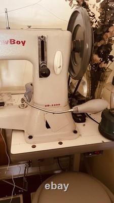 CowBoy CB-3200 Single Needle Lockstitch Industrial Sewing Machine with Table