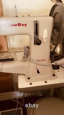 CowBoy CB-3200 Single Needle Lockstitch Industrial Sewing Machine with Table