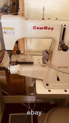 CowBoy CB-3200 Single Needle Lockstitch Industrial Sewing Machine with Table