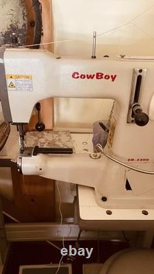 CowBoy CB-3200 Single Needle Lockstitch Industrial Sewing Machine with Table