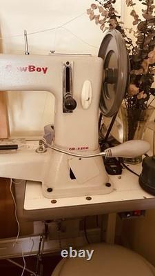 CowBoy CB-3200 Single Needle Lockstitch Industrial Sewing Machine with Table