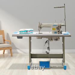 DDL-8700 Industrial Sewing Machine with Table Stand, 1/2HP Motor Stitching