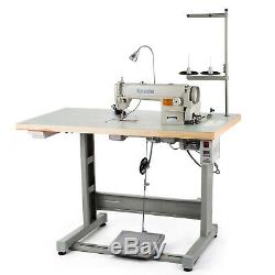 DDL-8700 Sewing Machine with Table+Servo Motor+Stand&Lamp Industrial 550W Manual