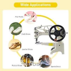 DIY Patch Leather Industrial Sewing Machine 11.8in Shoes Repairing Machine 500sp