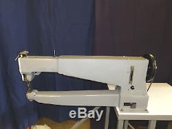 Durkopp Adler 205 Single Needle, Needle Feed Long Arm Industrial Sewing Machine