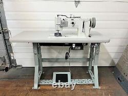 Durkopp Adler 267-373 Liitle Used New Table & Motor Industrial Sewing Machine