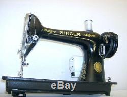 HEAVY DUTY INDUSTRIAL STRENGTH SINGER 66-16 SEWING MACHINE Denim Upholstery