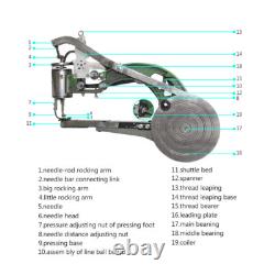 Hand Cobbler Shoe Making Repair Sewing Machine Dual Cotton Nylon Line Leather US