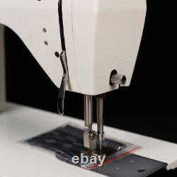 Head Zigzag Stitch Industrial Walking Foot Sewing Machine Adjustable 2000 RPM