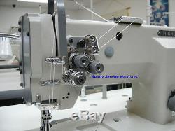 Highlead GC20618-2 Fully Assembled Double Needle Leather Sewing Machine 1/4