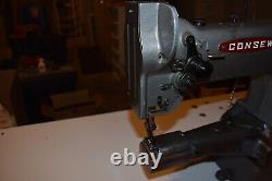 Industrial Leather Cylinder Sewing Machine Model Consew 227 triple-feed w motor
