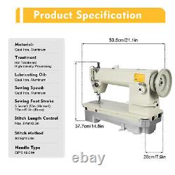 Industrial Lockstitch Sewing Machine Heavy Duty Flat Sewing Machine 3000s. P. M US