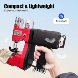Industrial Portable Electric Sewing Machine 190W 110V for Bags Leather Fabric US