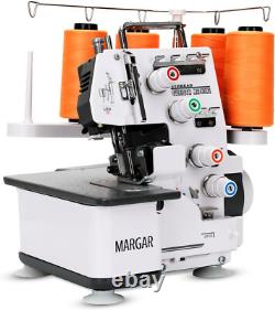 Industrial Serger Sewing Machine, Heavy-Duty Metal Frame Overlock Machine wit