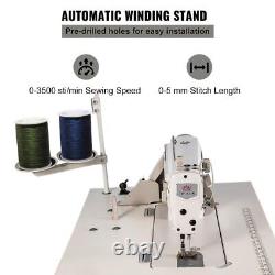 Industrial Sewing Machine Lockstitch Servo Motor + Table Stand Commercial