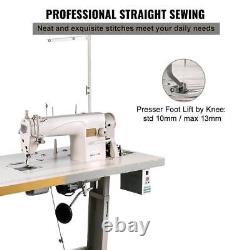 Industrial Sewing Machine Lockstitch Servo Motor + Table Stand Commercial