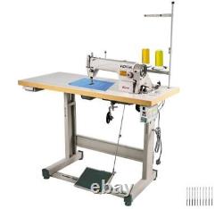 Industrial Sewing Machine Lockstitch Sewing Machine with Servo Motor+Table Stand