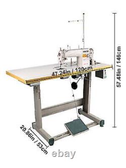 Industrial Sewing Machine Lockstitch Sewing Machine with Servo Motor+Table Stand