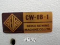 Industrial Sewing Machine Model Seiko CW 8B-1, walking foot, cylinder, Leather