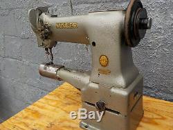 Industrial Sewing Machine Model Singer 154W101, cylinder, Leather